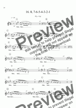 page one of Sing!�16. 8, 7-6-5-4-3-2-1 [student]