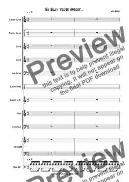 page one of So Silky You’re Apricot - Soft Jazz Groove for Guitars, Woodwind and Strings
