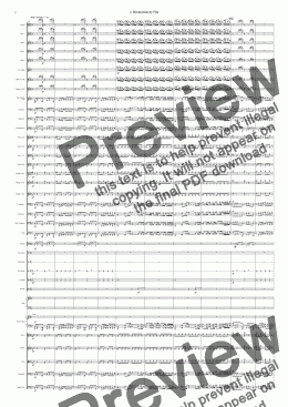 page one of Symphony No 42 Part 3 2nd movt Destruction by Fire