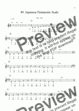 page one of Sing!�49. Japanese Pentatonic Scale [student]