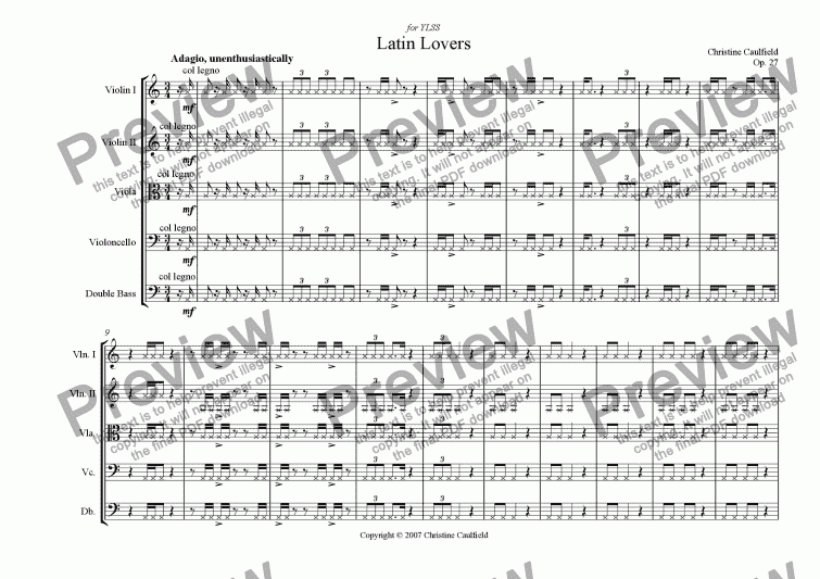 page one of Latin Lovers