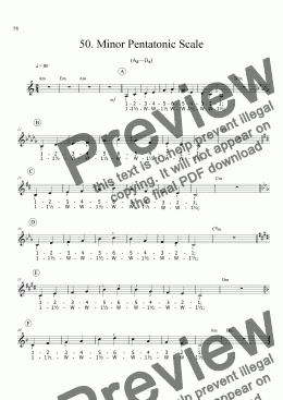 page one of Sing!�50. Minor Pentatonic Scale [student]