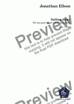 page one of Sailing Away