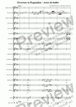 page one of BRASS BAND - Overture to Pygmalion - Actes de ballet