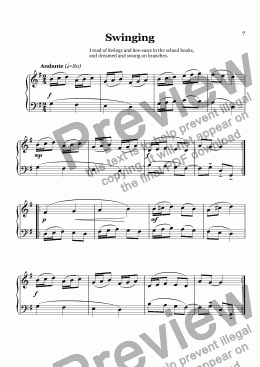 page one of Swinging for Piano
