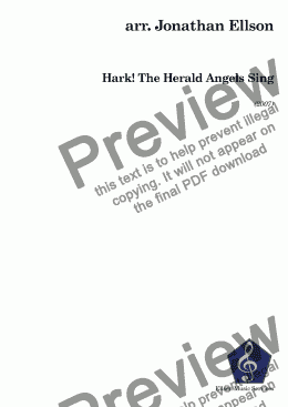 page one of Hark! The Herald Angels Sing