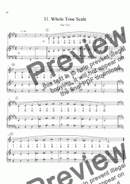 page one of Sing!�31. Whole Tone Scale [teacher]