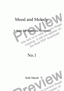 page one of Mood and Melody - No.1