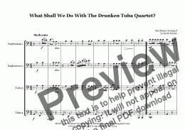 page one of What Shall We Do With The Drunken Tuba Quartet?