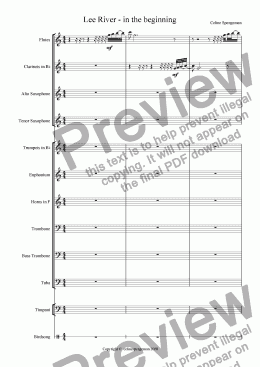 page one of River Lee - in the beginning (For Brass)