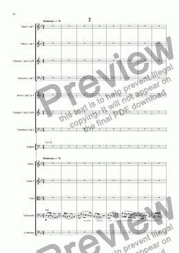 page one of A Wealden Symphony - Second Movement