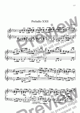 page one of Preludio&Fugue 22-book 1