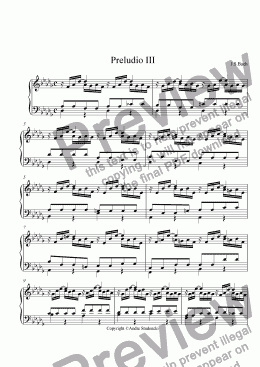 page one of Preludio&Fugue 3-book 2