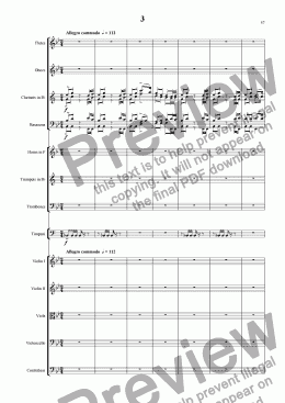 page one of A Wealden Symphony - Third Movement
