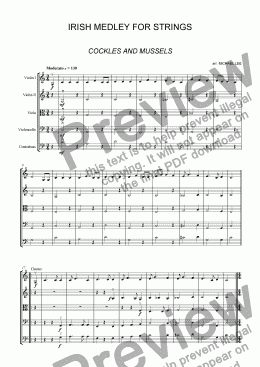 page one of Irish Medley For Strings