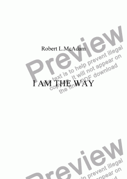 page one of I AM THE WAY