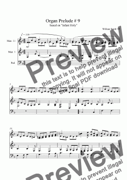 page one of Organ Prelude # 9