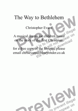 page one of The Way To Bethlehem