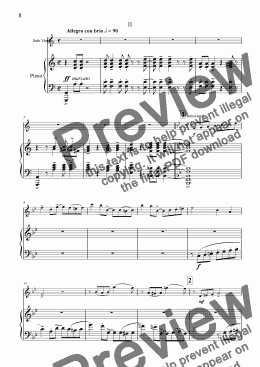 page one of Violin Sonata No 1 2nd movement