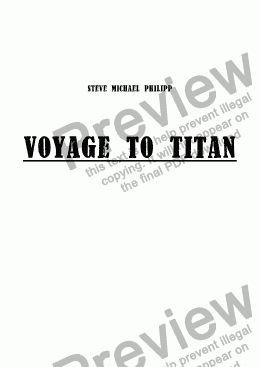 page one of Voyage to Titan