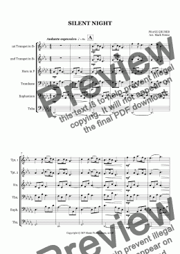 page one of Gruber - Silent Night (Sextet)