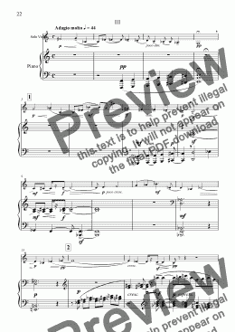 page one of Violin Sonata No 1 3rd movement