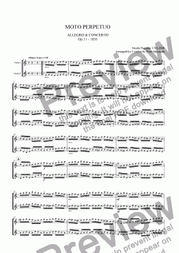 page one of Paganini Moto Perpetuo