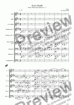 page one of �se's Death from Peer Gynt Suite