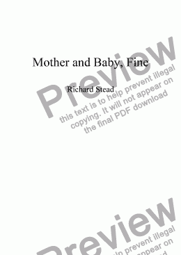 page one of Mother and Baby, Fine