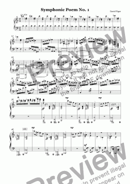 page one of Symphonic Poem No. 1
