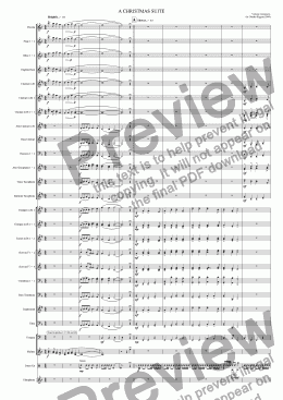 page one of "A Christmas Suite" for Windband (2009)