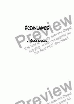 page one of Oceanwaves