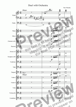 page one of Duel with Orchestra