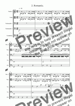 page one of Seven Day Symphony  - 2. Tuesday - Romantic.