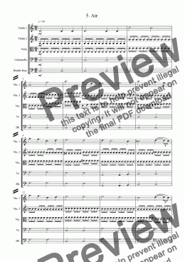 page one of Seven Day Symphony  - 5. Friday - Air.