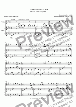 page one of Duet on KINGSFOLD/If You Could Hie to Kolob