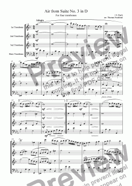 page one of Air from Suite No. 1 in D