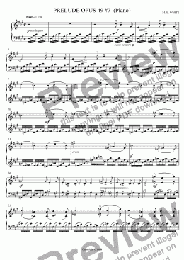 page one of PRELUDE OPUS 49 #7  (Piano)