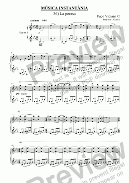 page one of 143-Música Instantània (36-La peresa)