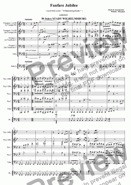 page one of Fanfare Jubil�