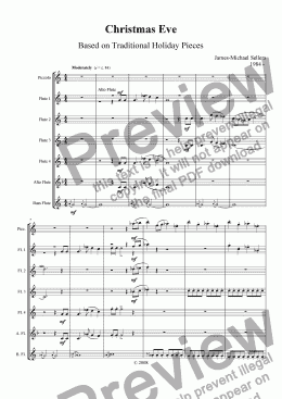 page one of Christmas Eve (Flute Choir)