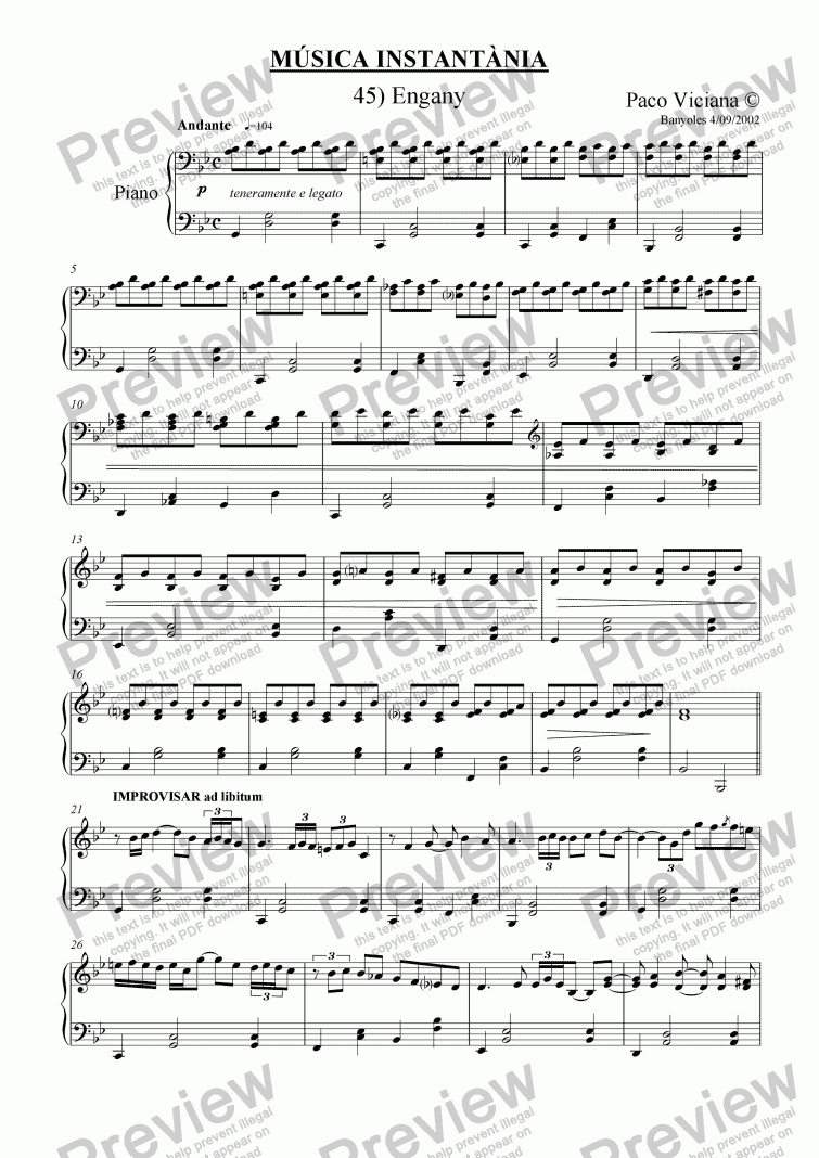 page one of 155-Música Instantània (45-Engany)