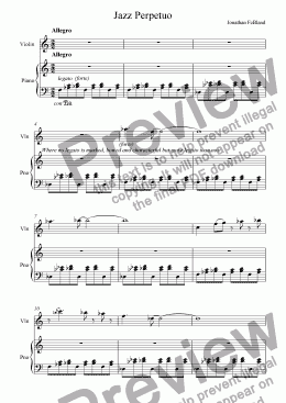 page one of Jazz Perpetuo