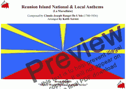page one of Reunion Island National & Local Anthems for Brass (MFAO World National Anthem Series)
