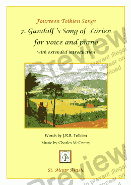 page one of Gandalf’s Song of Lorien