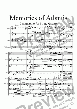 page one of Memories of Atlantis
