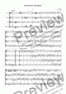 page one of Suite from ’Bonduca’