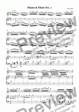 page one of Piano & Flute No. 1