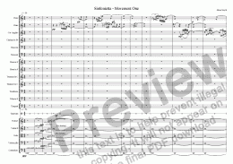 page one of Sinfonietta - 1st Movement