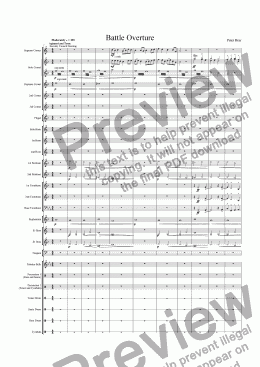 page one of Battle Overture